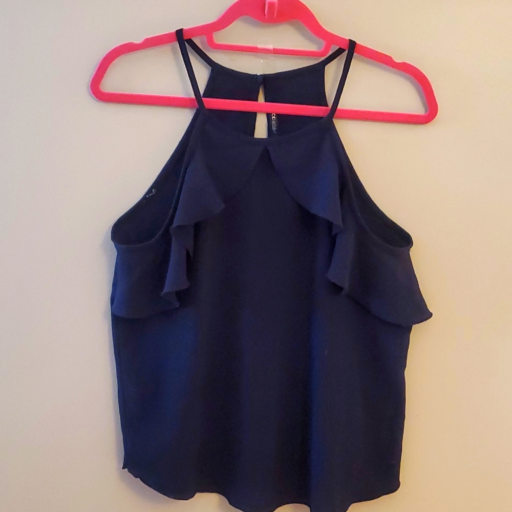Papermoon Dark Blue Cami blouse